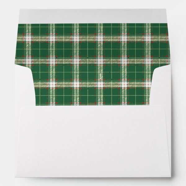 Christmas Plaid 6 Envelope