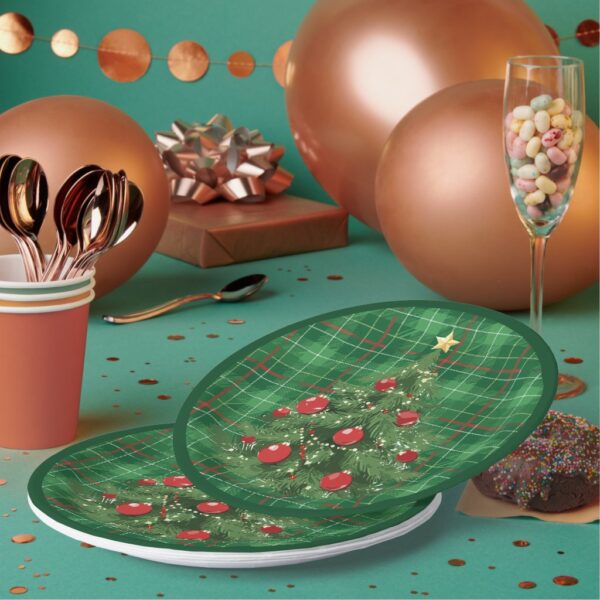 christmas_plaid_green_with_red_paper_plates-r9b8ab3586f31451e95ef5f156ddb2e58_cdjvl_1024.jpg Christmas Plaid Green with Red Paper Plates. Set of 8.