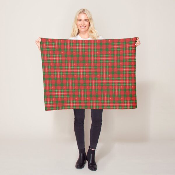 Christmas Plaid Red Green Fleece Blanket