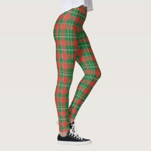 Christmas Plaid Red, Green Leggings