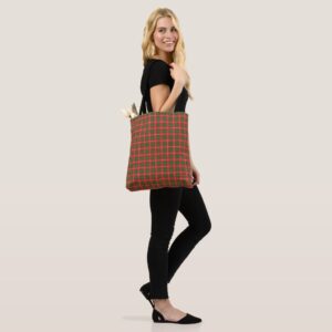 Christmas Plaid Red Green Tote Bag