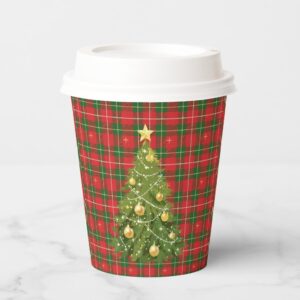christmas_plaid_red_green_with_gold_crosses_paper_cups-rea519e0c786347b9929e39c317c05e2d_uylx5_1024.jpg Christmas Plaid Red, Green with Gold Crosses Paper Cups. Set of 8.