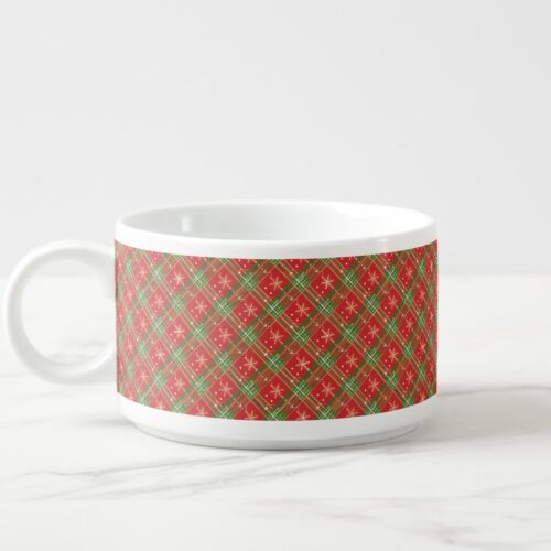 Christmas Red Plaid Bowl