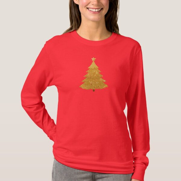 Christmas Tree with Red Bulbs T-Shirt