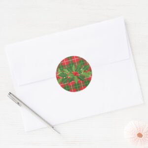 holly_on_christmas_plaid_3_classic_round_sticker-r8c8471fbab644ae0a8498f855a1c9b05_zg2qoy_1024.jpg Holly on Christmas Plaid 3 Classic Round Stickers. Sheet of 20.