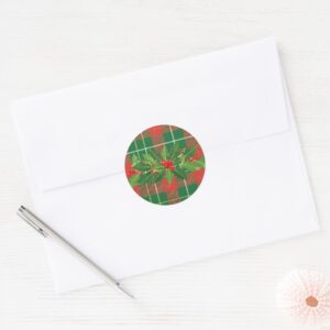 holly_on_christmas_plaid_4_classic_round_sticker-r973cc04321744bce9c8066f8eeb42c2c_zg2qoy_1024.jpg Holly on Christmas Plaid 4 Classic Round Stickers. Sheet of 20.