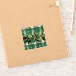 holly_on_christmas_plaid_5_sticker-r1f3f4afef0b7466d83e9618cf01b7ae8_wshutp_1024.jpg Holly on Christmas Plaid 5 Stickers. Sheet of 20.