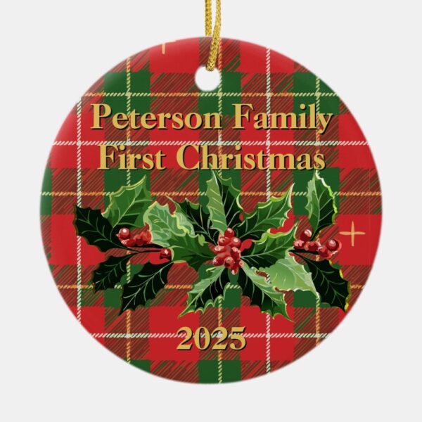 red_green_plaid_family_first_christmas_photo_ceramic_ornament-r74d2a32af45e4aa582bb3521cda0d18d_x7s2y_8byvr_1024.jpg Red Green Plaid | Family First Christmas Photo Ceramic Ornament