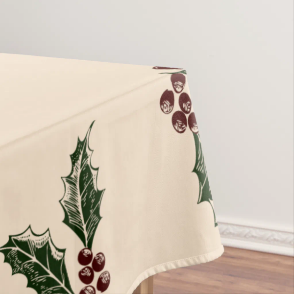 Rustic Merry Christmas Tablecloth