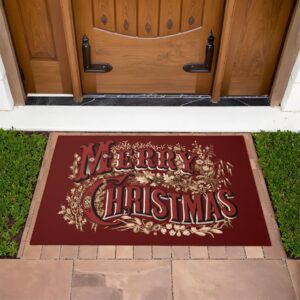 Rustic 1876 Merry Christmas Doormat