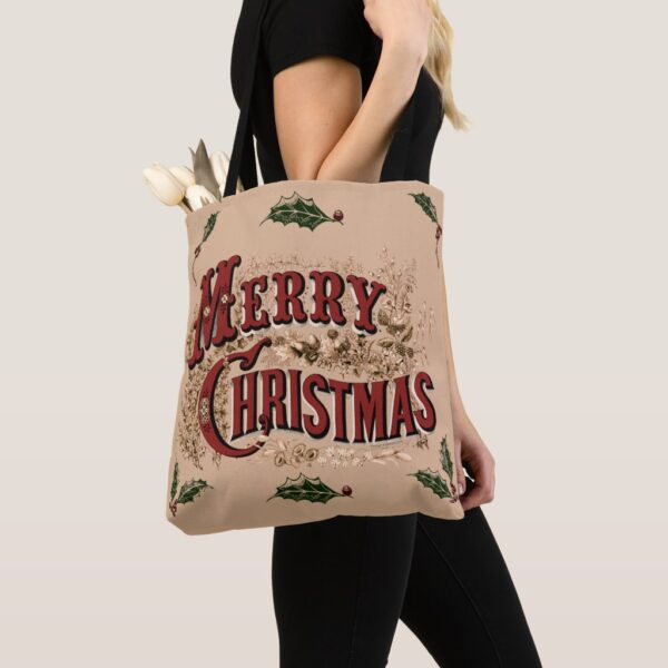 Rustic 1876 Merry Christmas Tote Bag