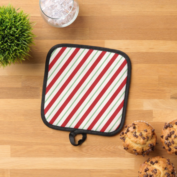 Candy Cane Stripes Pot Holderder Candy Cane Stripes Pot Holder