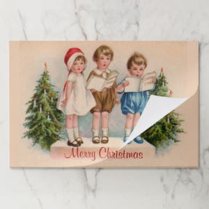 Caroling Kids Paper Placemat