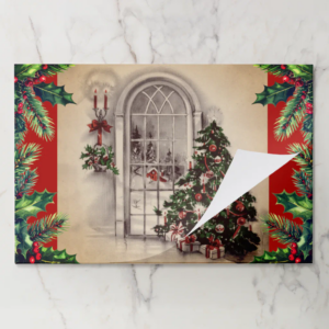 Christmas Window Lights Paper Placemat