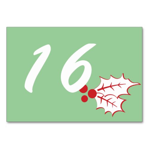 candy_cane_holly_custom_table_number_card_3_x_5-r6e1dfc03208947c3b04192d35aef709f_jgh2sz_8byvr_500.jpg Candy Cane Holly | Custom Table Number Card 3 x 5