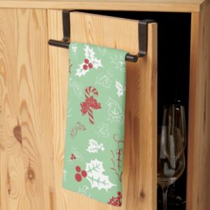 Candy Cane Holly | Holiday Kitchen Towel