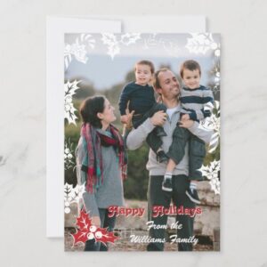 Holiday Holly | Flat Holiday Photo Card