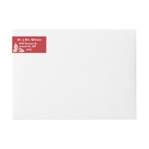 Holiday Holly | Wraparound Address Label