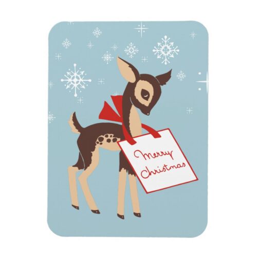 Retro Baby Reindeer | Chrismas Flexible Magnet
