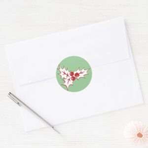 retro_holly_leaves_and_berries_christmas_stickers-r40790b492a474fe38540fca04a095bc2_zg2qoy_500.jpg Retro Holly Leaves and Berries Christmas Stickers