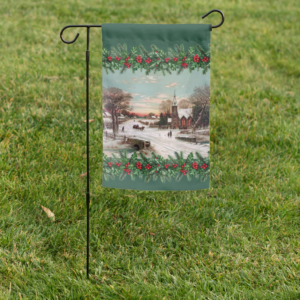 Christmas Eve Green Garden Flag Christmas Eve Green Garden Flag