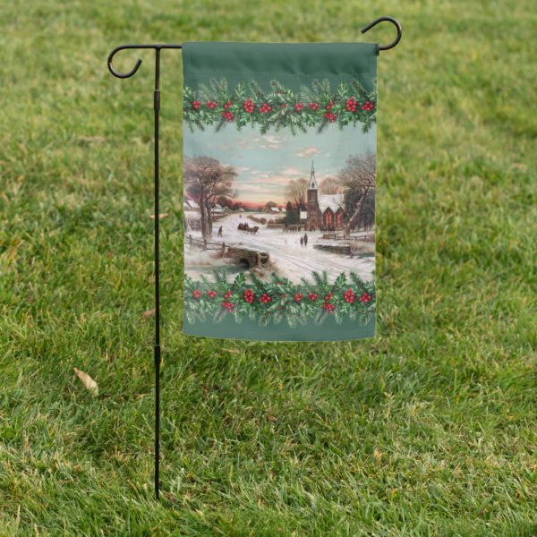 Christmas Eve Green Garden Flag Christmas Eve Green Garden Flag