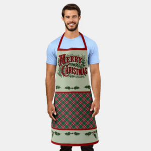 Classic Merry Christmas Apron