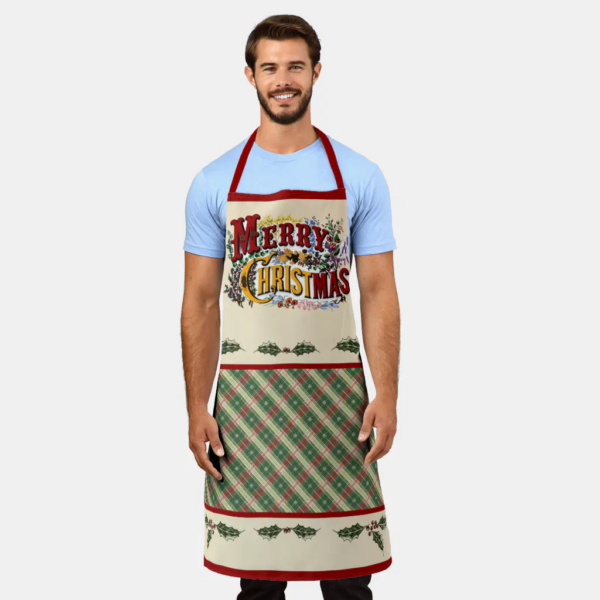 Colorfu lMerry Christmas Apron Colorful Merry Christmas Apron