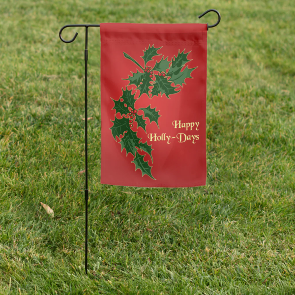 Happy Holidays Garden Flag