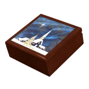 Snowy Church Gift Box