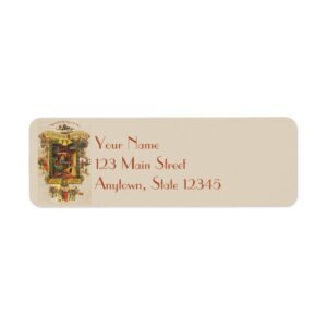 Christmas Greetings Return Address Labels