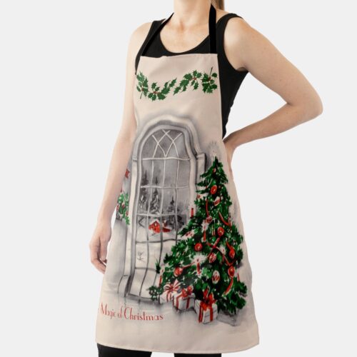 Christmas Window Lights Apron