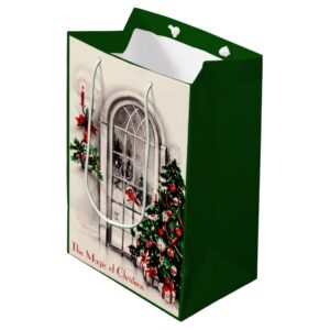 Christmas Window Lights Medium Gift Bag