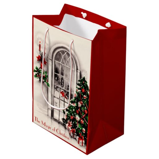 Christmas Window Lights Medium Gift Bag