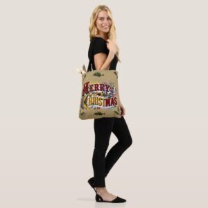 Colorful 1876 Merry Christmas Tote Bag