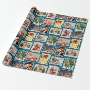 colorful_vintage_christmas_postcard_wrapping_paper-r81185ae3db5a430b8064b6aa076b7ce2_zkehz_8byvr_500.jpg Colorful Vintage Christmas Postcard Wrapping Paper