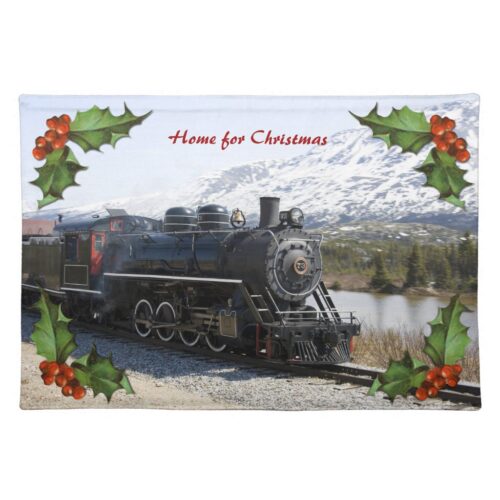 Home on the Train for Christmas Placemat