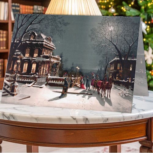 victorian_christmas_party_greeting_card-r_jdatwt_500.jpg Victorian Christmas Party Greeting Card
