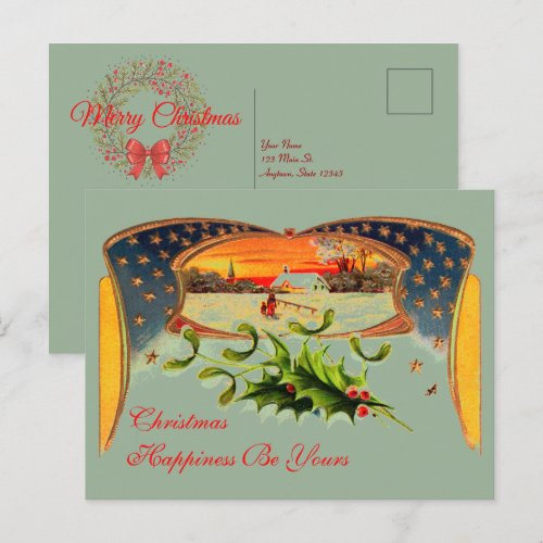 WWI Patriotic Christmas Post Card