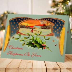 WWI Patriotic Christmas Greeting Card