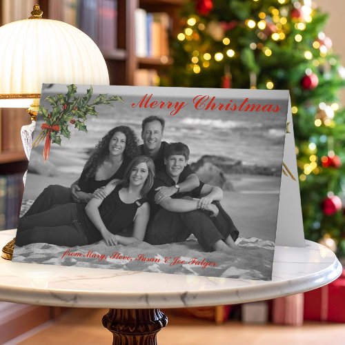 vintage_holly_custom_folded_christmas_photo_card-r_jd7bjl_500.jpg Vintage Holly | Custom Folded Christmas Photo Card
