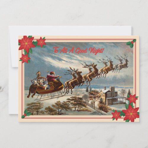 the_night_before_christmas_santa_and_reindeer_invitation-Front_1024 The Night Before Christmas Santa and Reindeer Party Invitation